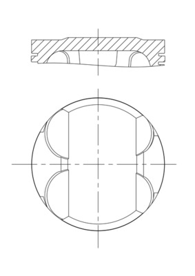 MAHLE 082 PI 00100 001 Piston for BMW