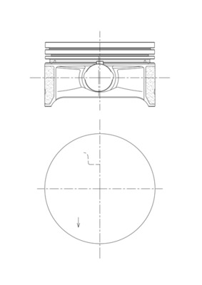 MAHLE 081 PI 00122 002 Piston for MINI