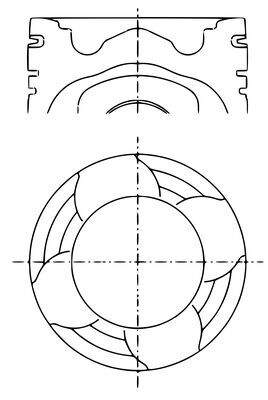 MAHLE 227 PI 00142 000 Piston for GÜLERYÜZ LIAZ BUS MAN MARBUS NEOPLAN OPTARE OTOKAR TEMSA VW