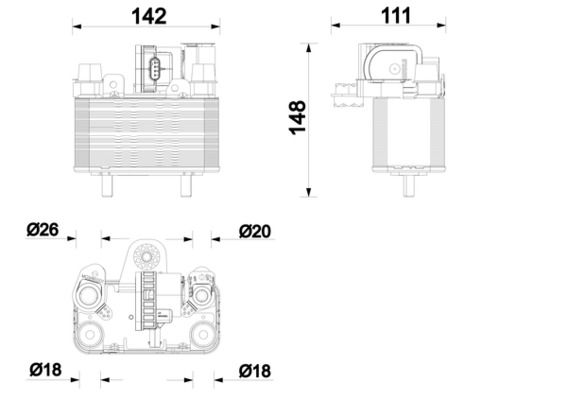 MAHLE ACH 13 000P Chiller for BMW MINI