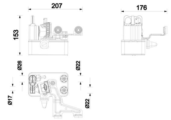 MAHLE ACH 14 000P Chiller for MERCEDES-BENZ
