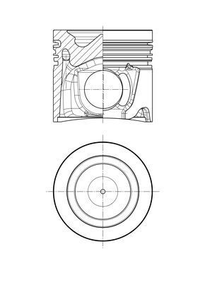 MAHLE 002 33 11 Πιστόνι for MERCEDES-BENZ