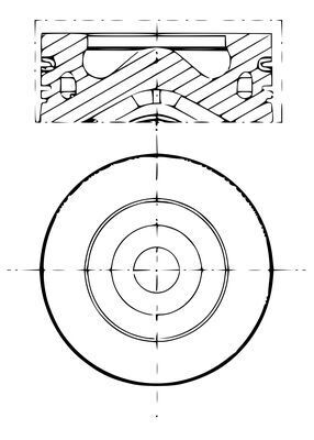 MAHLE 279 PI 00105 000 Piston for JAGUAR LAND ROVER