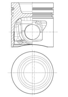 MAHLE 227 PI 00152 000 Piston