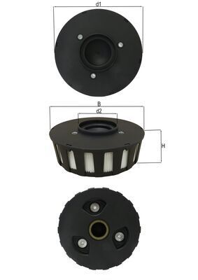 MAHLE SOX 8 Filter, crankcase ventilation
