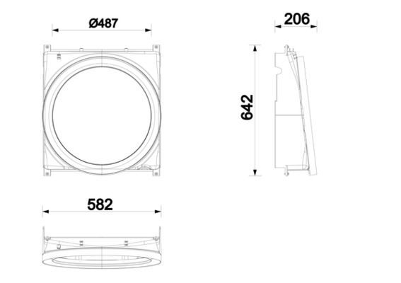 MAHLE CFS 32 000P Cowling, radiator fan