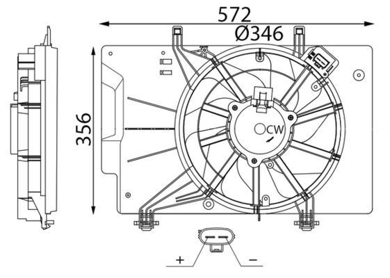 MAHLE CFF 739 000S Fan, engine cooling