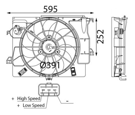 MAHLE CFF 740 000S Fan, engine cooling