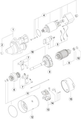 MAHLE MS 45 стартер