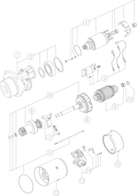 MAHLE MS 139 önindító