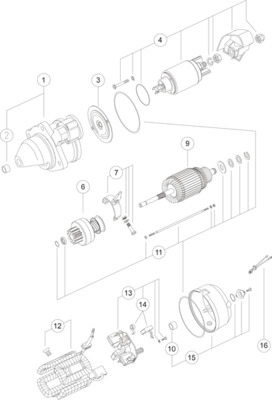 MAHLE MS 184 стартер