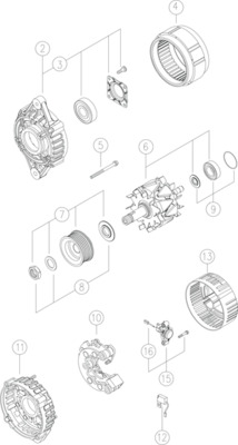 MAHLE MG 353 генератор