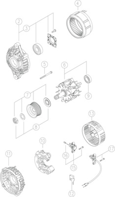 MAHLE MG 475 генератор