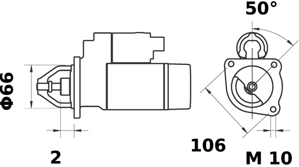 MAHLE MS 17 Μίζα for NISSAN RENAULT