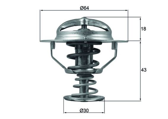 MAHLE TX 114 82D Termostat,...