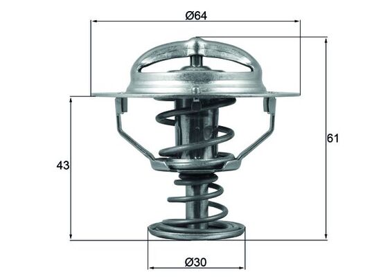 MAHLE TX 178 78D Termostat,...