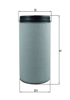 MAHLE LXS 300 Filter sekundárneho vzduchu