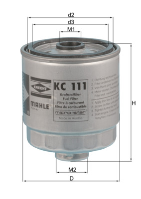 MAHLE KC 111 filtru...