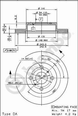 BRECO BS 8177 Δισκόπλακα