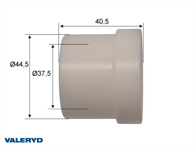 Valeryd 2070004 Lagerbuchse 37,5x44,5x40,5 Al-Ko 160S/SV/SR/1 (hinten) Lagerbuchse, Zugstange