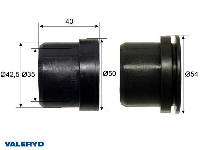 Valeryd 2070011 Zugstangenreparatursatz 35x42,5x40; Al-Ko 30/60/90S; 120SR/B Zugstangenreparatursatz