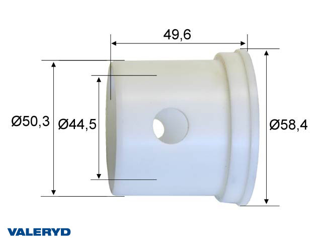 Valeryd 2075001 Lagerbuchse 44,5x50x50 GTA 1,3/1,7/2,1 Lagerbuchse, Zugstange