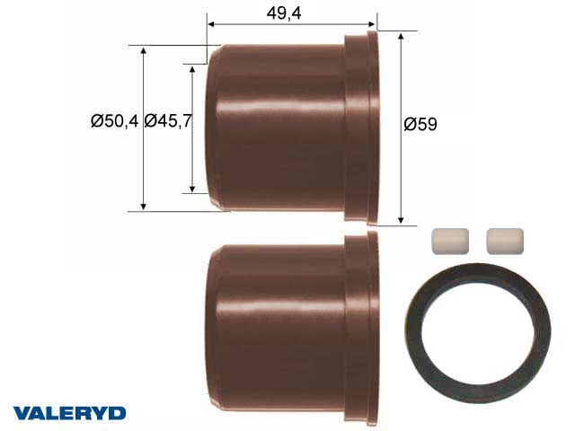 Valeryd 2075003 Zugstangenrep.satz 45,7x50,4x49,4 Knott KF/KR 7,5-20; -2008 Zugstangenreparatursatz
