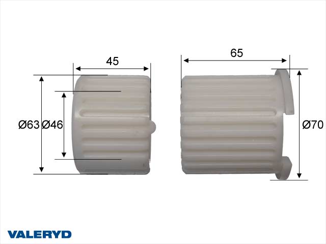 Valeryd 2077002 Zugstangenrep.satz 46x63x65/45 BPW/Peitz ZAF PAV/SR 1,3-2,0 Zugstangenreparatursatz