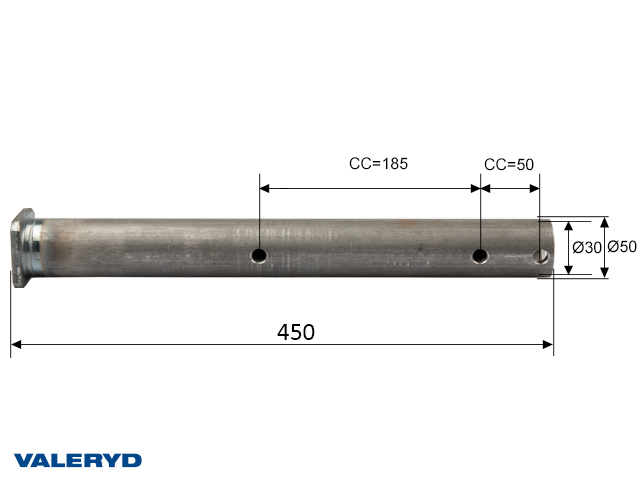 Valeryd 2100043 Zugstange Al-Ko 251G Ausf. C, Ø 50mm Zugstange, Auflaufeinrichtung