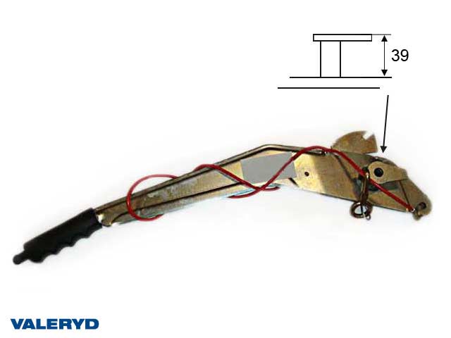 Valeryd 2247004 Handbremshebel Peitz PAV/SR 0,7/1,3/2,0/2,7; X=39mm Handbremshebel, Anhänger