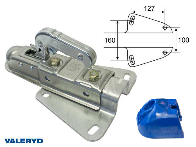 Valeryd 2290019 Zugkupplung 750 kg AL-KO AK75V Ausf. A, für V-Deichsel Kugelkupplung