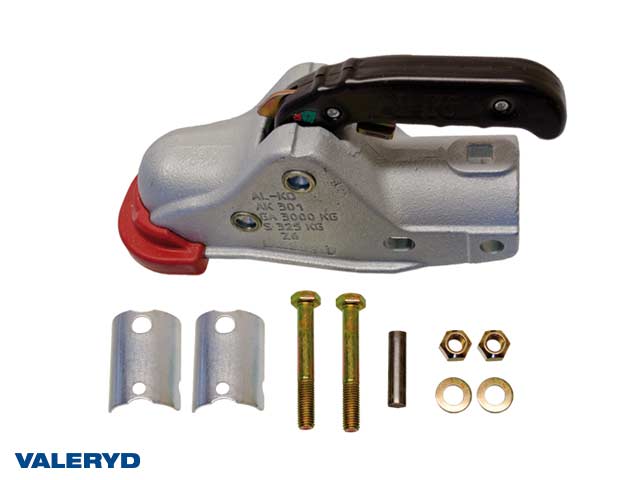 Valeryd 2290026 Zugkupplung 3000 kg Al-Ko AK 301, rund, Ø40-45-50, m.Adapter Kugelkupplung