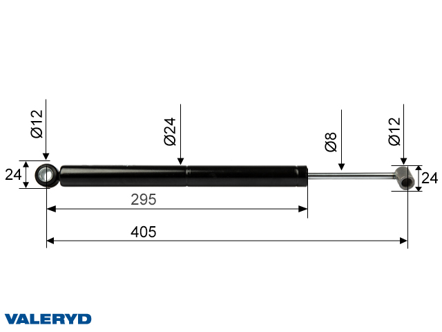 Valeryd 2380040 Auflaufdämpfer BPW ZAF 1,0-3 CC=405 Dämpfer, Auflaufeinrichtung