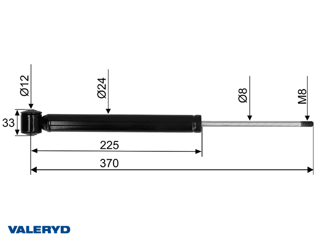 Valeryd 2384101 VWTOAL Dämpfer, Auflaufeinrichtung