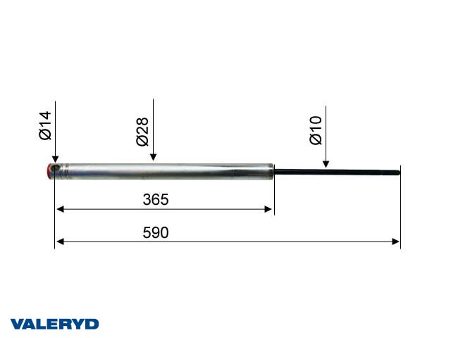 Valeryd 2385004 Auflaufdämpfer Knott KR/KRV/KFG35 Knott CC=590 Dämpfer, Auflaufeinrichtung