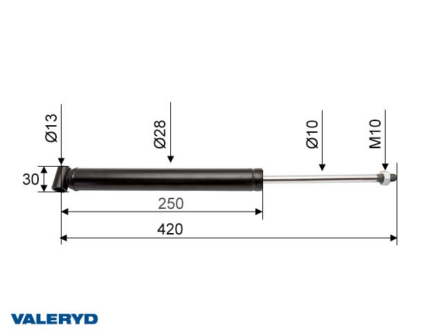 Valeryd 2385005 Auflaufdämpfer passend für GRAU GPA 2,0 CC=420 Dämpfer, Auflaufeinrichtung