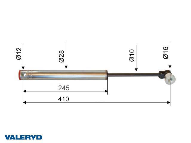 Valeryd 2385012 Auflaufdämpfer Knott KFL 12-14 CC=410 Dämpfer, Auflaufeinrichtung