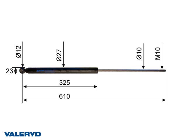 Valeryd 2388004 Auflaufdämpfer Schlegl SFV 20 CC=610 Dämpfer, Auflaufeinrichtung