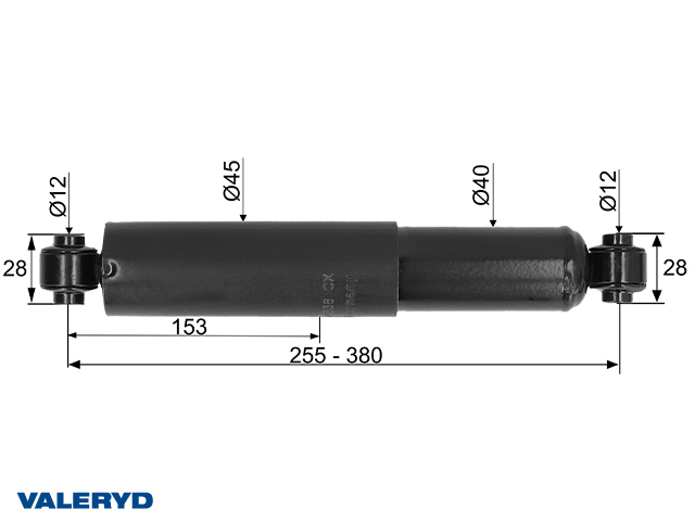Valeryd 2388007 VVJRDJ Dämpfer, Auflaufeinrichtung