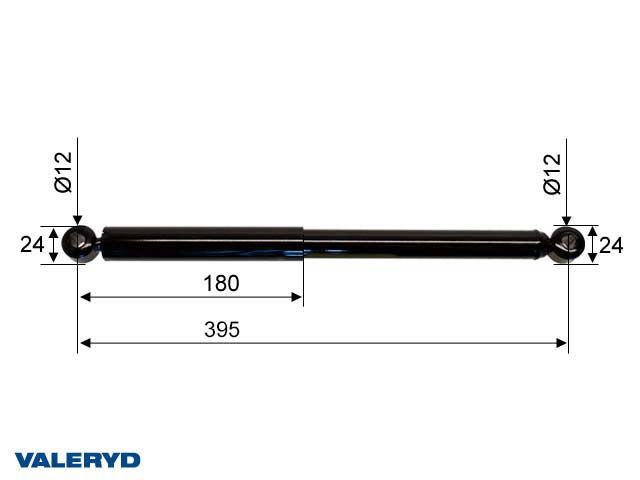 Valeryd 2388010 Auflaufdämpfer passend für Westfalia WAE 2000, CC=395 Dämpfer, Auflaufeinrichtung