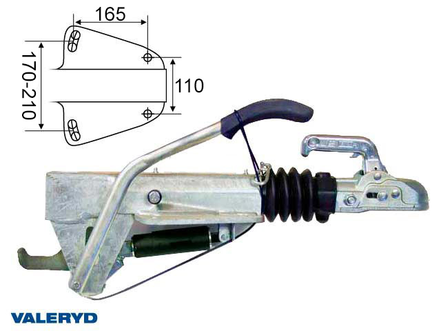 Valeryd 2422000 Auflaufeinrichtung BPW, V, ZAF 2,0-3; OE, 1250-2000kg, Auflaufeinrichtung