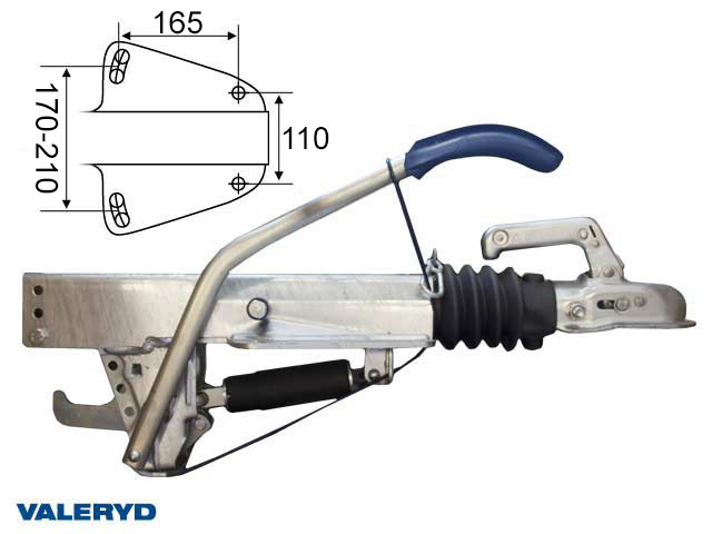 Valeryd 2422001 Auflaufeinrichtung BPW, V, ZAF 1,6-3; OE, 750-1.500kg, Auflaufeinrichtung