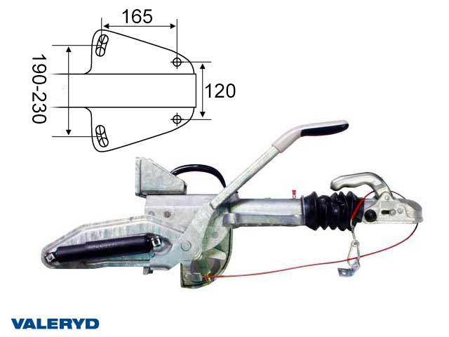 Valeryd 2425005 Auflaufeinrichtung Knott, V, KFG30-A, OE, 1600-3000 kg, Auflaufeinrichtung
