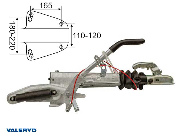 Valeryd 2425011 Auflaufeinrichtung Knott, V, KF17-E Ausf. GF, OE,  900-1700k Auflaufeinrichtung