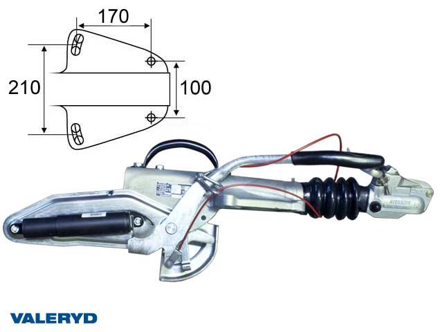 Valeryd 2425012 Auflaufeinrichtung Knott/Avonride, V, KFG27, OE, 1400-2700kg Auflaufeinrichtung