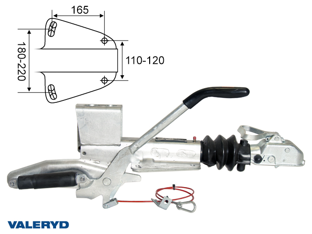 Valeryd 2425014 Auflaufeinrichtung Knott, V, KF20-A, Ausf. GF, OE, 1100-2000 Auflaufeinrichtung