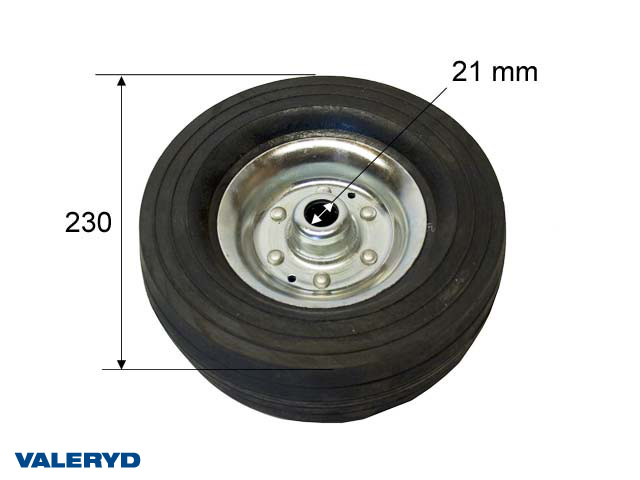 Valeryd 2601401 Ersatzrolle für Stützrad 230x70 Loch durchmesser. Ø21 mm Ersatzrad, Stützrad