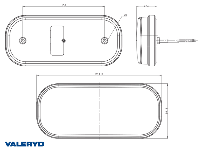 Valeryd 3010215 LED Rücklicht R/L Heckleuchte