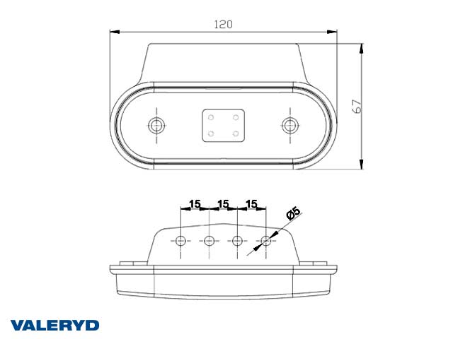Valeryd 3156047 LED Positionsleuchte Valeryd Positionsleuchte