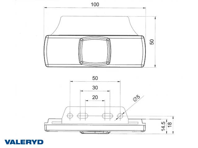 Valeryd 3156069 LED Positionsleuchte Valeryd Positionsleuchte